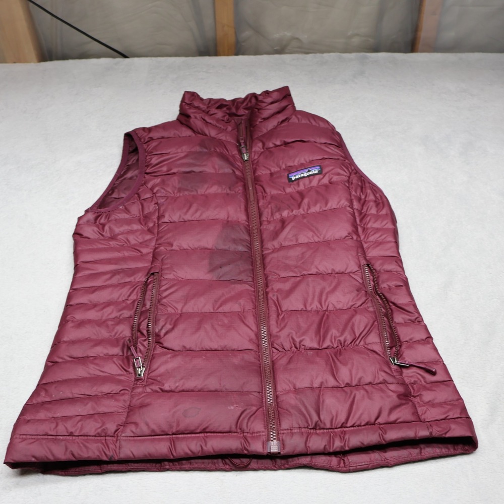 Patagonia Down Sweater Vest Womens XS Red Insulated Light Pack Quilted Puffer - Picture 1 of 16